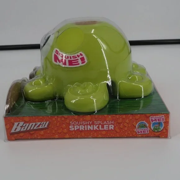 Banzai Squish Splash Octopus Sprinkler - Yellow/Green - Picture 2 of 5